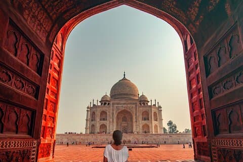 Privat Taj Mahal-tur fra Jaipur i bil