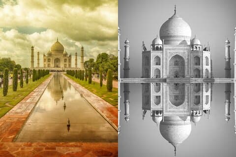 Da Delhi: tour notturno all'alba e al tramonto del Taj Mahal