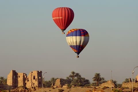 Luftballongtur, besøk Kings Valley, Hatshepsut-tempelet,