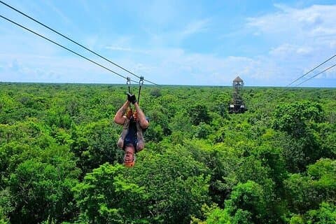 ATV Extreme Adventure Single met kabelbanen en cenote-zwemmen