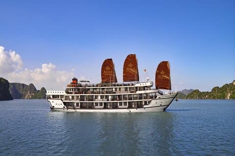 Crucero Alisa Premier Luxury de 5 estrellas en la bahía de Halong 2 días 1 noche