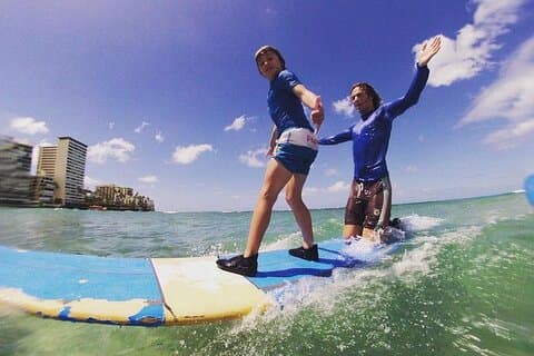 Lezioni private di surf a Waikiki