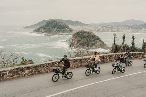 Elektrische fietstocht met kleine groepen in San Sebastián