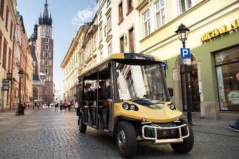 Visita guiada de Cracovia en carrito de golf eléctrico