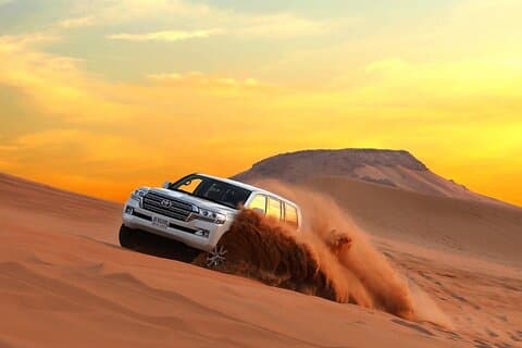 Safari por el desierto al amanecer de Dubái