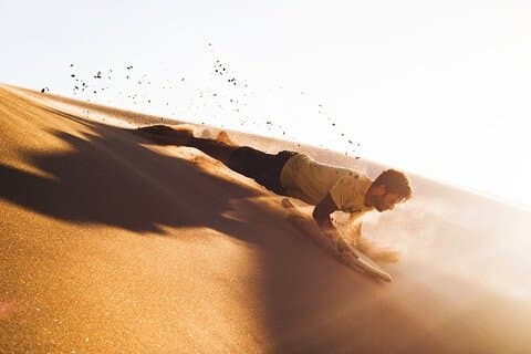 Arabian Red Dune Desert Safari med sandboarding och kamelridning