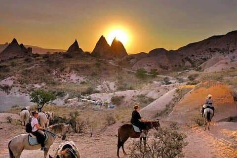 Cappadocië Paardrijtocht Dagelijks/Zonsondergang