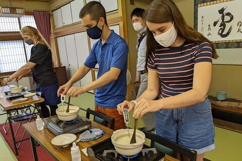 Morning Meditation and Tofu Making Experience in the Temple