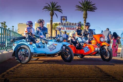 Excursão guiada privada de sidecar de 2 horas em Las Vegas