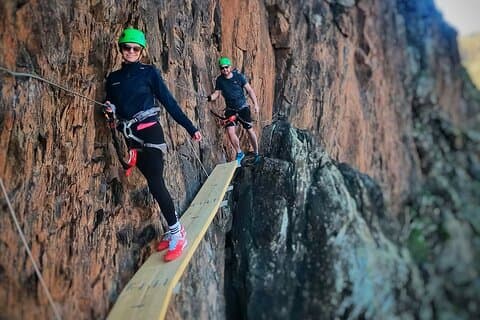 Halvdags eventyr og klatring Via Ferrata på Gran Canaria