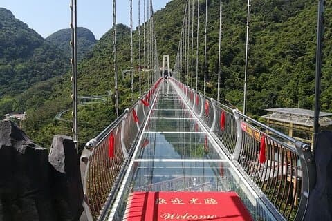 Glass Bridge Forest Corridor Ancient Cave Swan Lake Private Tour