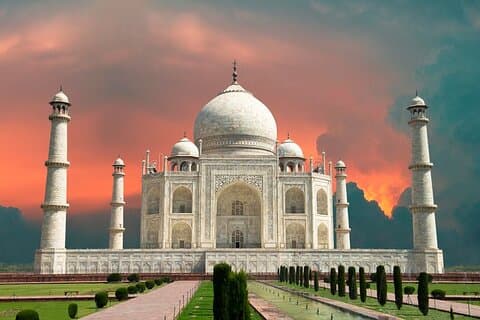 Privat Taj Mahal Sunrise Tour fra Jaipur i bil alt inklusive