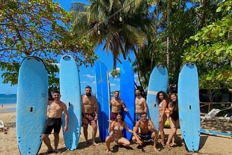 Privat surflektion for dig/din gruppe på Tamarindo-stranden