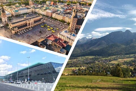 Aeropuerto / ciudad de Balice hacia o desde Zakopane de ida TRASLADO PRIVADO
