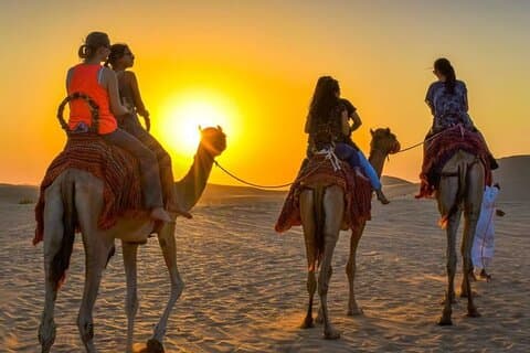Agadir Camel Ride ervaring met barbecue