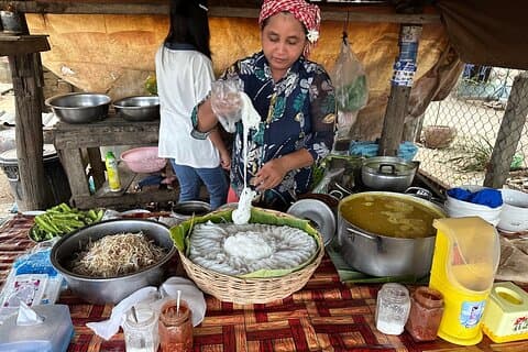 Excursão gastronômica no Camboja