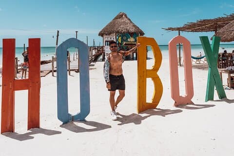 Excursão de dia inteiro com tudo incluído Ilha Holbox + Cenote!