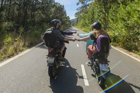 Aventure en moto en groupe Easy Rider à Da Lat