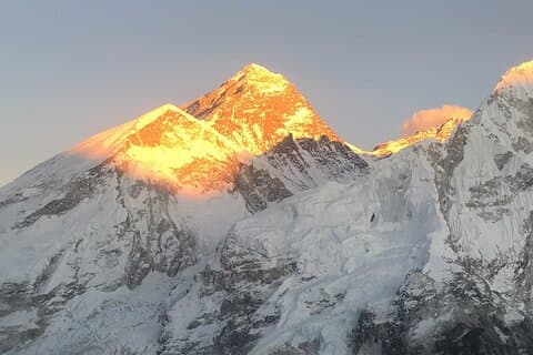 Caminhada no acampamento base do Everest