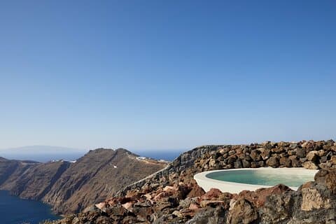 Hot Tub vulcânico com vista Caldera para casais ultra-românticos