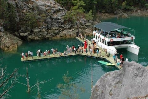 Green Canyon båd med frokost og transfer fra Alanya