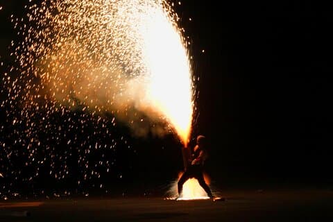Hand-held Fireworks Festival on July18 or 19, 2025 Toyokawa, JP