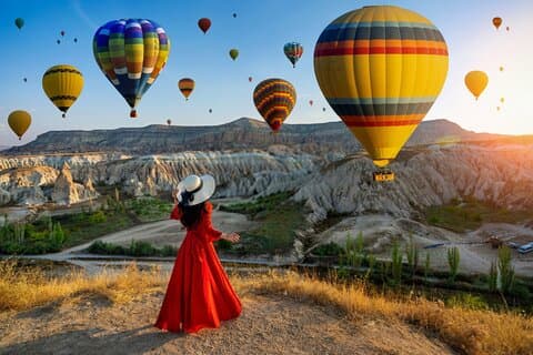 Istanbul og Cappadocia kombineret rejse med ballon ride mulighed