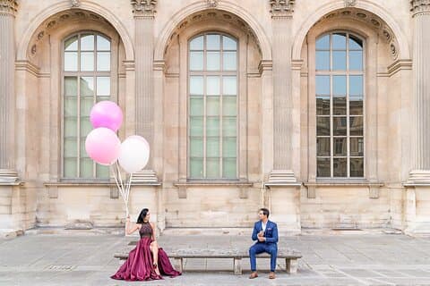 Paris Photoshoot af professionel fotograf med BVA Transfers
