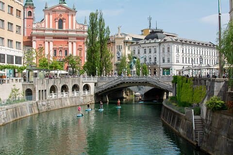 Ljubljana Stand-Up Paddle Lição de Embarque e Tour