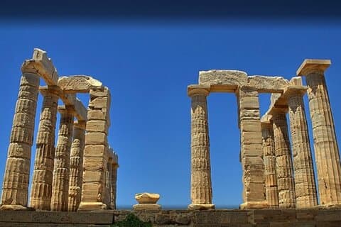 Tour privato di Cape Sounio da Atene Mezza giornata con Tesla