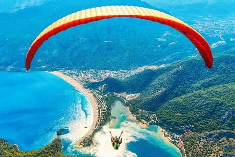 Tandem skärmflygningsupplevelse över Fethiye Oludeniz från Marmaris