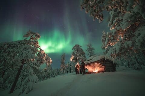 Tour fotografico privato dell'aurora boreale a Rovaniemi