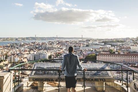 Panoramaaussichtspunkte in Lissabon