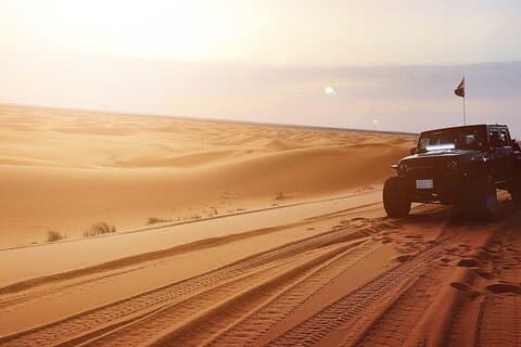 4X4 Dune Bashing with Sand Boarding in Pyramids of Saudi Arabia