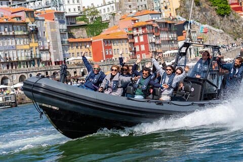 Porto : Spannende speedboottocht met 6 bruggen op de rivier de Douro