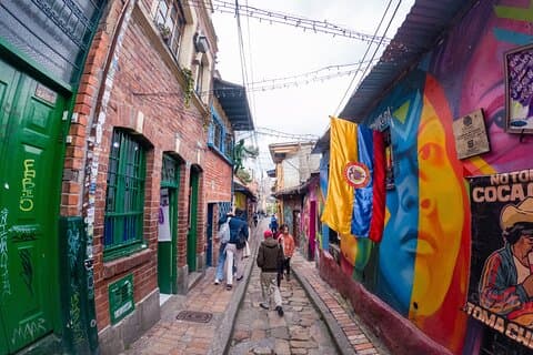 Privat rundvisning i La Candelaria, Bogotás historie