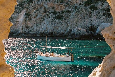 Tour privato 4 ore Es Vedra, Atlantis o Cala Comta, Cala Bassa