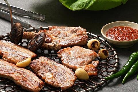 Busan koreansk BBQ og Skywalk