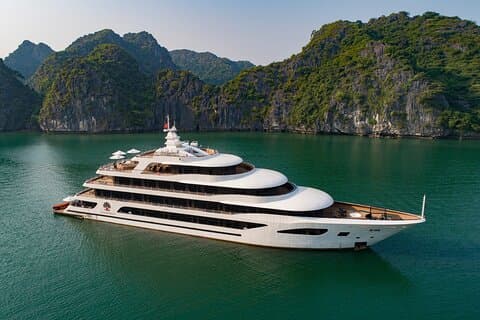 Halong Bay-kryssningar 3 dagar/2 nätter med kryssning 5-stjärnigt allt ingår