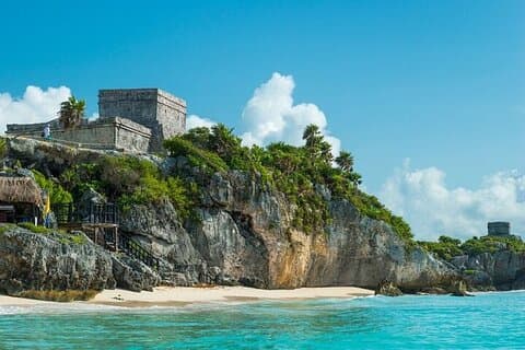 Tulum Snorkeling Tour in Front of the Mayan Castle