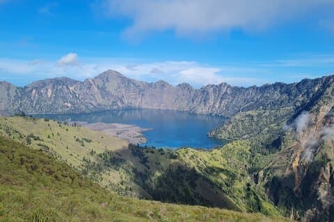 Senderismo y panorama del monte Rinjani