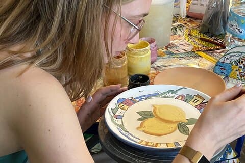 Ceramic Class in Positano 2 hours workshop