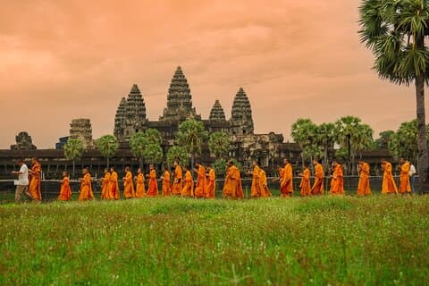 Privé begeleide Angkor Sunrise halve dagtour inclusief tempelpas