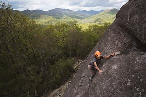 Top Rope Climbing Trip van een hele dag in West-Noord-Carolina