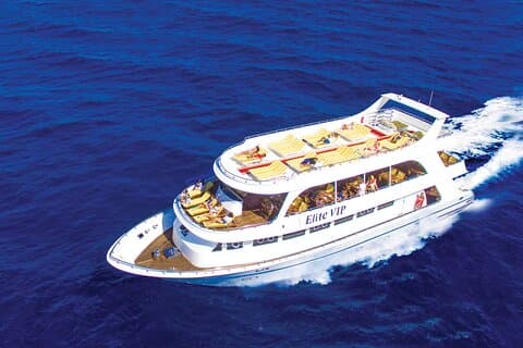 Sharm: crucero VIP Elite Ras Mohammed e isla Blanca con almuerzo