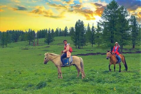 Excursión de campamento y trekking a caballo por Mongolia
