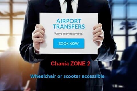 Aeropuerto de Chania (CHQ) hacia/desde los suburbios de Chania - ZONA 2 - hasta 15 prs
