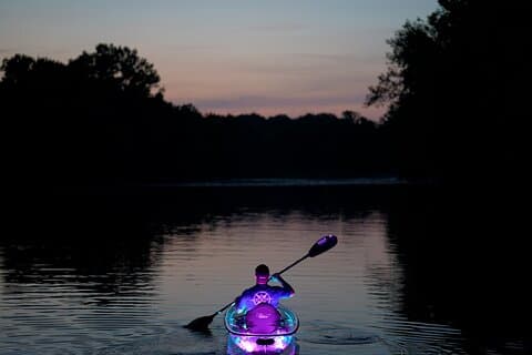Visite en kayak clair en petit groupe du lac Old Hickory