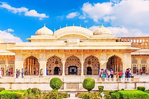 3-dages gyldne trekant-tur{Taj Mahal ved solopgang}