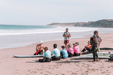 Group Surf Lesson in Corny Point